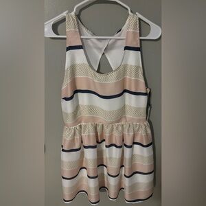 Jack by BB Dakota Striped Dress in Pink, White, and Navy